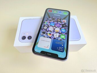 APPLE IPHONE 11 128GB PURPLE TOP STAV,ZDRAVIE BATERKY 100% - 4