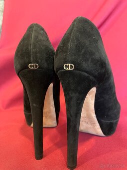 Lodičky z brúsenej kože Christian Dior 37 - 4