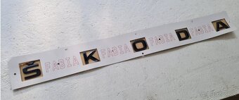 ŠKODA nápisy ČIERNE / CHROMOVE - 4