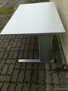kancelársky stôl dlhý 120 cm šedej farby - 4