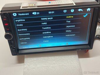 2DIN AUTORADIO -7" Dotykové-4x60W - /BT/USB/SD/AUX - MENU C - 4