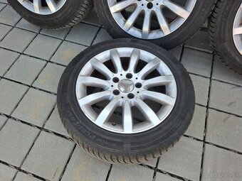 Alu disky 5x112 R16 Mercedes + 205/55 R16 zimné pneumatiky - 4