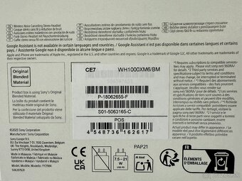 PREDAM/ VYMENIM ČISTO NOVE SONY XM6 WH -1000X - 4