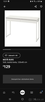 Písací stôl Bestä Burs - 4