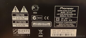 Predám SACD prehrávač Pioneer PD-10-K - 4