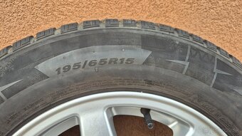 Predam kompletnú zimnú sadu 5x112 r15 +pneu 195/65 r15 - 4