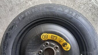 Predám dojazdovu pneumatiku na Ford FOCUS - 4