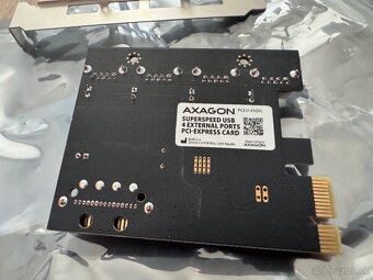 AXAGON PCEU‑430VL – USB 3.0 PCIe karta, nepoužitá - 4