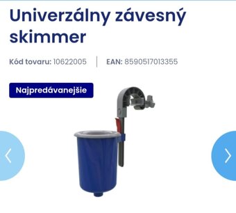 Závesný filter skimmer na bazén - 4