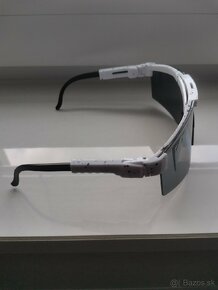Športové slnečné okuliare Pit Viper (biele-sivé sklo) - 4