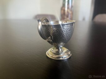 Starožitná strieborná šálka Rakúsko Uhorsko - 4