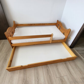 Detska postel 84x164 cm s vzorovanym celom postele - 4