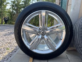 Chrómové Alu disky Volkswagen penu 275/45R20 Dunlop - 4