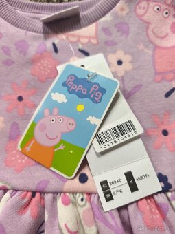 Dievčenské šaty, Peppa Pig, zateplené - 4