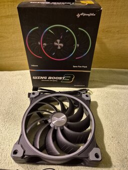 Alpenföhn 140mm Wing Boost 3 ARGB PWM 3ks Black - 4