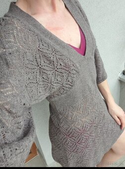 H&M nový teplí úetový kardigán šaty S/M - 4