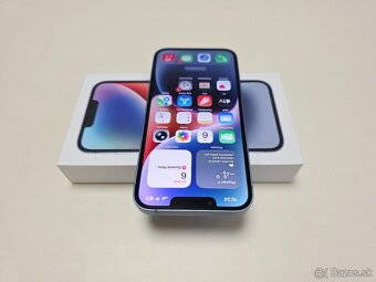 Apple iPhone 14 128gb BLUE,BATERKA 100% - 4