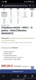 gastro chladnička 400l - 4