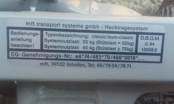 nosič bicyklov na Tažne zariadenie. - 4