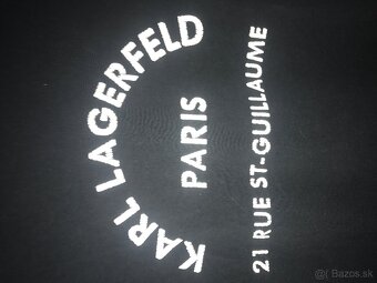 KARL LAGERFELD originál black damske tricko S/M - 4