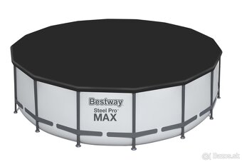 Veľký Bazén 4.88 x 1.22 m Bestway Steel Pro MAX - Šedý - 4