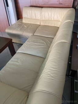Kožená rohová sedačka - 4