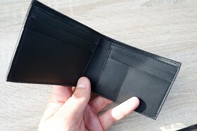 Kožená peňaženka - čierna W-02BK - 4