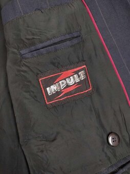 Mužské tmavomodré sako, oblek (Impulz) - 4