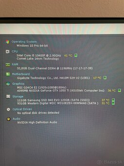 Herný počítač FSP I5 10400F, GEForce 1050 ti - 4