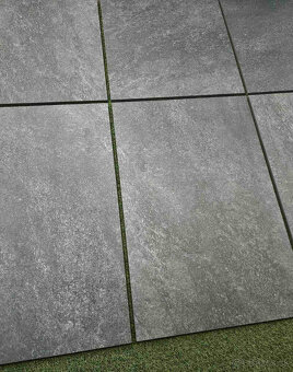 Dlažba veľkoformát 90x60, hrubka 2cm, aj na terče, antracit - 4