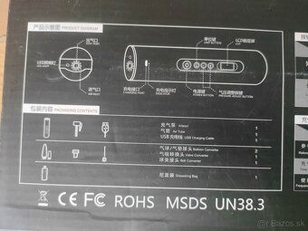 Akumulátorový elektrický kompresor / pumpa MTL - 4