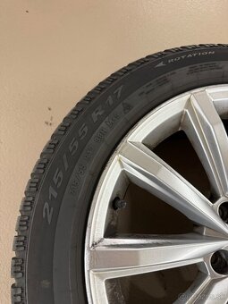 Predám kolesá VW R17 215/55 - 4