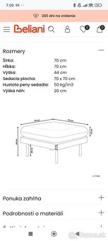 Taburet taburetka sivá Vinterbro Beliani - 4
