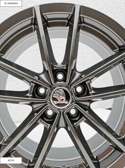 Nové Borbet Alu disky Skoda 7x17 ET40 5x112 R17 1257 - 4