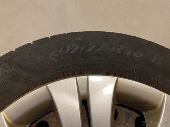 Plechové disky + puklice Toyota + pneumatiky 205/55 R16 91 H - 4