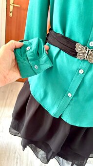 Jemná zelená blúzka - 4