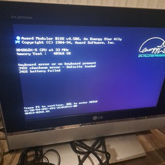 mb + cpu + ram mb453 + intel 486sx33 + 4 - 4