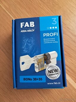 Cylindricka bezpečnostná vložka FAB ☆☆☆ - 4