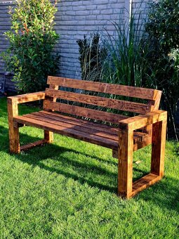 Drevená lavička/lavica - 4