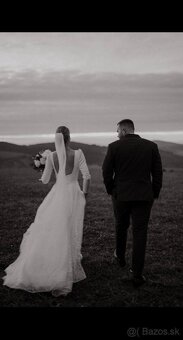 Svadobné šaty, veľkosť 36/38 - 4