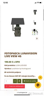 NOVÁ Fotopasca LUNAVISION LIVE VIEW 4G - 4