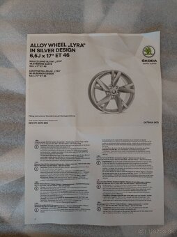 17" zimná sada ŠKODA OCTAVIA 4 originál. - 4