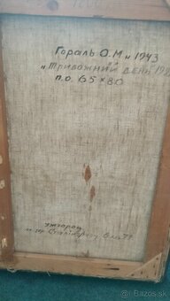 predám zarámovanú olejomaľbu na plátne - 4