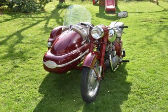 Pěkná JAWA 500 OHC 02 se sidecarem Velorex - 4