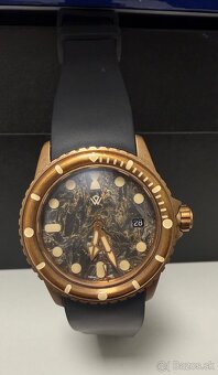 Predam bronzove hodinky swiss made - 4
