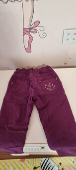 Zateplené dievčenské nohavice 122 - 4