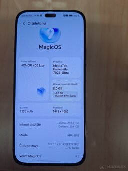 HONOR 400 Lite 8GB/256GB - 4