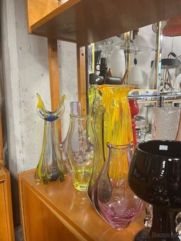 Váza modré sklo - 4