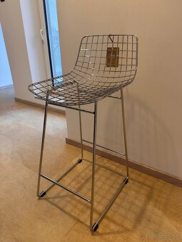 Barové stoličky / nerez / chróm - 4