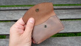 Kožená peňaženka - hnedá W-01BN_1 - 4